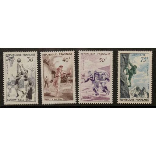 FRANCE SG1297/300 1956 SPORTS MOUNTED MINT
