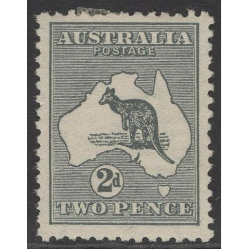 AUSTRALIA SG3 1913 2d GREY DIE I MTD MINT