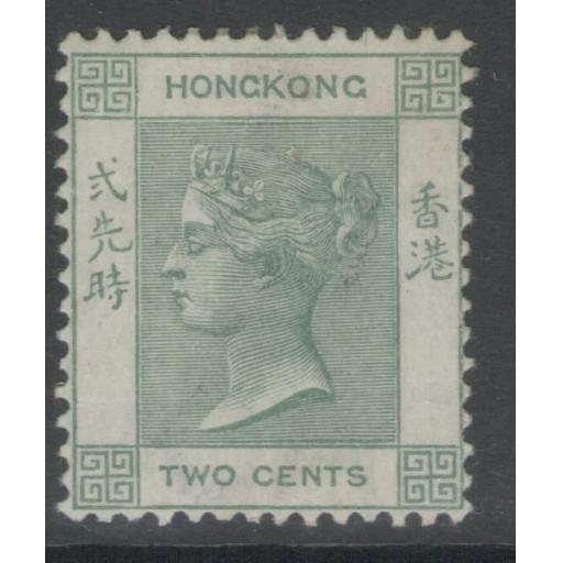 HONG KONG SG56 1900 2c DULL GREEN MTD MINT
