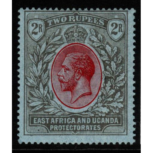 KENYA, UGANDA & TANGANYIKA SG72 1922 2r RED & BLACK/BLUE MTD MINT