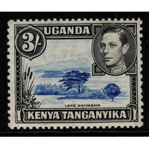 KENYA, UGANDA & TANGANYIKA SG147 1938 3/= DULL ULTRAMARINE & BLACK MTD MINT