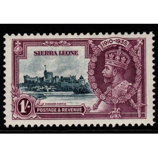 SIERRA LEONE SG184 1935 1/= SILVER JUBILEE MTD MINT