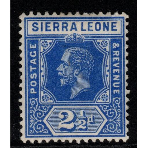 SIERRA LEONE SG116 1912 2½d DEEP BLUE MTD MINT