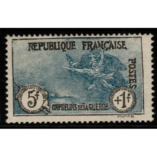 FRANCE SG453 1926-7 5f+1f WAR ORPHANS FUND MNH