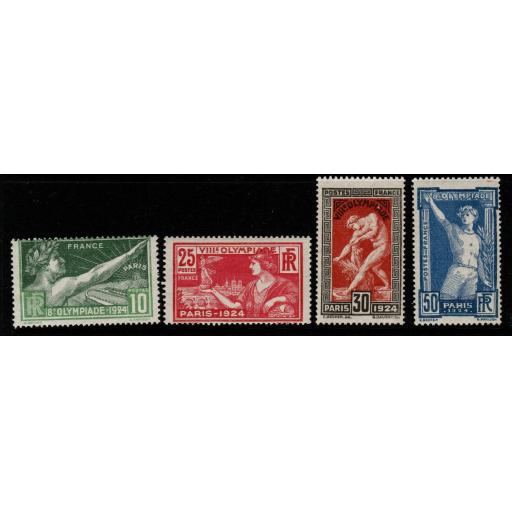 FRANCE SG401/4 1924 OLYMPIC GAMES MNH