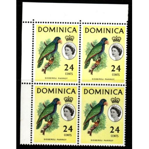 DOMINICA SG173 1963 24c DEFINITIVE MNH BLOCK OF 4