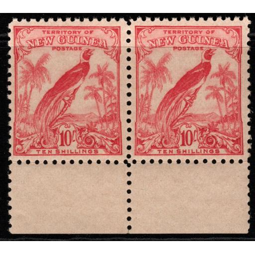 NEW GUINEA SG188 1932 10/= PINK MNH PAIR