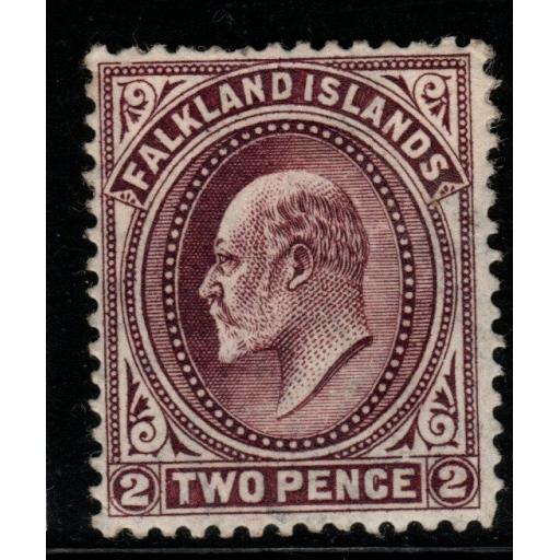 FALKLAND ISLANDS SG45 1904 2d PURPLE MTD MINT