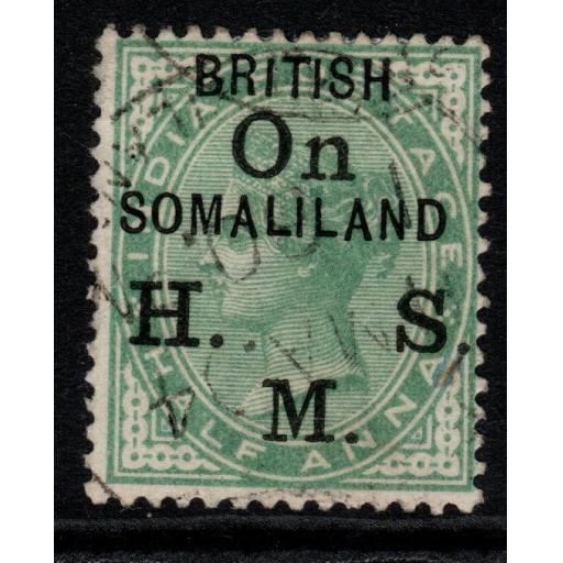 SOMALILAND SGO1 1903 a YELLOW-GREEN USED
