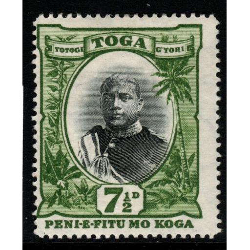 TONGA SG48 1897 7½d BLACK & GREEN MTD MINT