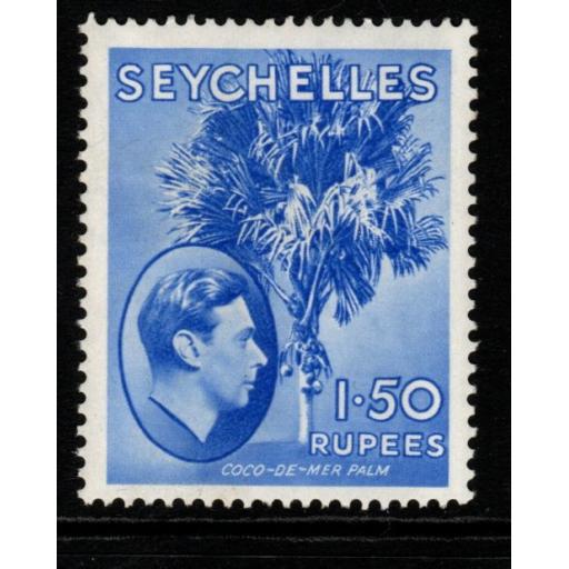 SEYCHELLES SG147 1938 1r50 ULTRAMARINE MTD MINT