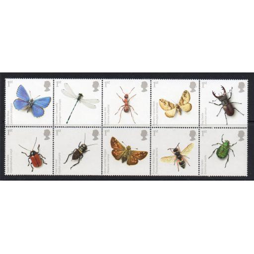 GB SG2831/40 2008 INSECTS MNH