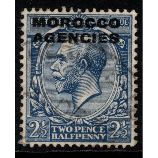 MOROCCO AGENCIES SG58a 1925 2½d BLUE "HORIZONTAL S" VAR FINE USED