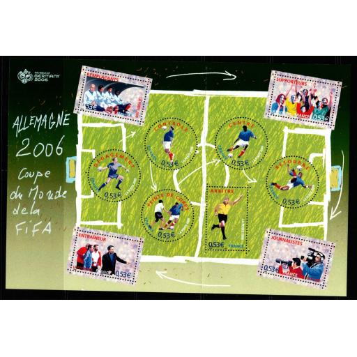 FRANCE SGMS4182 2006 FOOTBALL WORLD CUP MNH