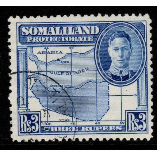 SOMALILAND SG115 1942 3r BRIGHT BLUE FINE USED