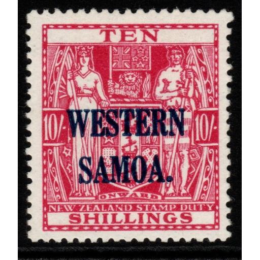 SAMOA SG191 1935 10/= CARMINE-LAKE MTD MINT