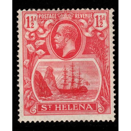 ST.HELENA SG99a 1923 1½d ROSE-RED "BROKEN MAINMAST" HEAVY MTD MINT