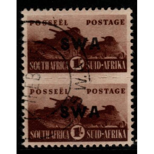SOUTH WEST AFRICA SG130 1943 1/= BROWN FINE USED