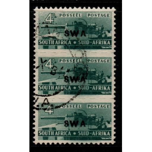 SOUTH WEST AFRICA SG129 1943 4d SLATE-GREEN FINE USED