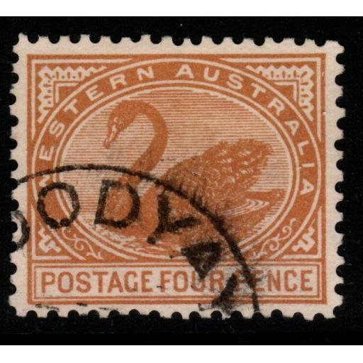 WESTERN AUSTRALIA SG142 1906 4d BISTRE-BROWN USED