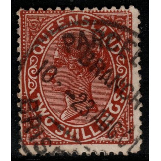 QUEENSLAND SG198 1890 2/= PALE BROWN USED