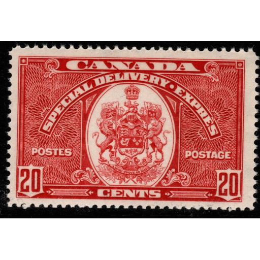 CANADA SGS10 1938 20c SCARLET MNH