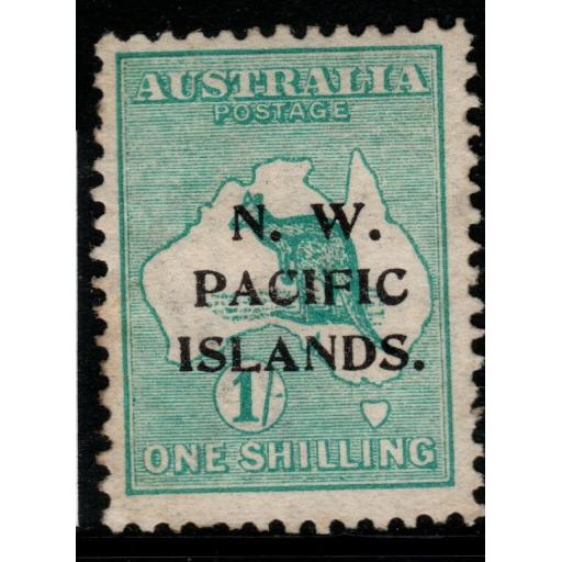 NEW GUINEA SG81 1915 1/= GREEN OVPT A MTD MINT