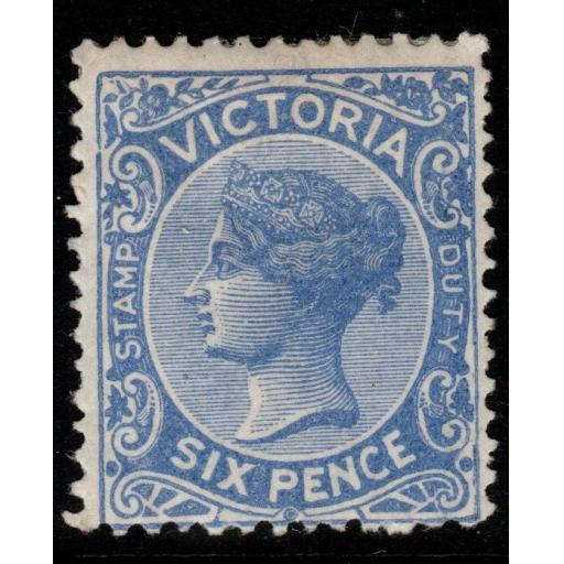 VICTORIA SG301a 1885 6d BRIGHT BLUE MTD MINT