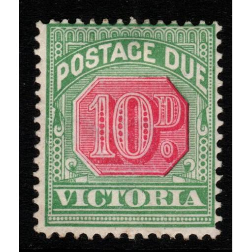 VICTORIA SGD17 1895 10d ROSINE & BLUISH GREEN MTD MINT