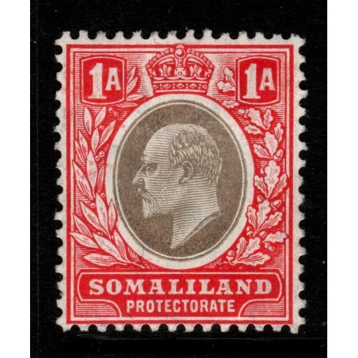 SOMALILAND SG33 1904 1a GREY-BLACK & RED MTD MINT