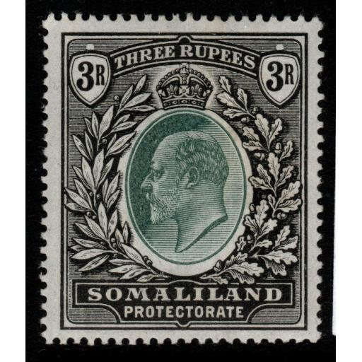 SOMALILAND SG43 1904 3r GREEN & BLACK MTD MINT