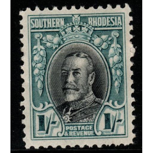 SOUTHERN RHODESIA SG23a 1935 1/= BLACK & GREENISH-BLUE p11½ MTD MINT