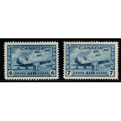 CANADA SG399/400 1942-3 AIR STAMPS MNH