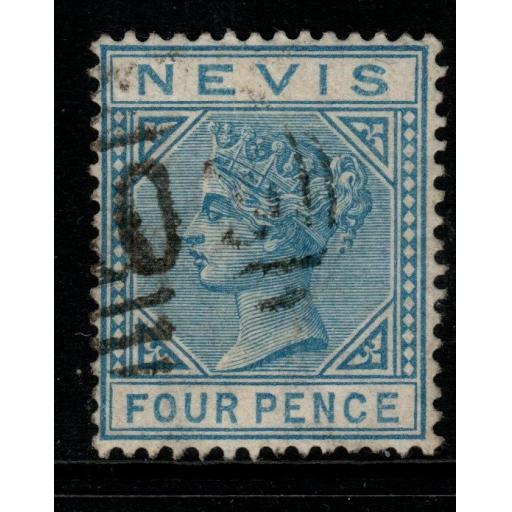 NEVIS SG30 1882 4d BLUE USED