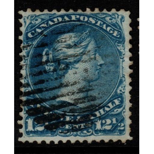CANADA SG60 1868 12½c BRIGHT BLUE USED
