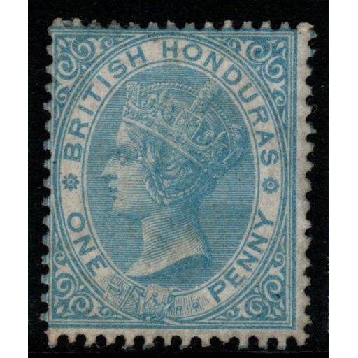 BRITISH HONDURAS SG1 1865 1d PALE BLUE UNUSED