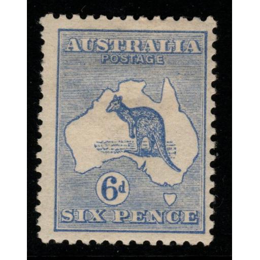 AUSTRALIA SG9 1913 6d ULTRAMARINE DIE II MTD MINT