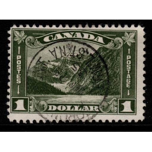 CANADA SG303 1930 $1 OLIVE-GREEN FINE USED