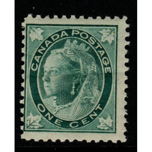 CANADA SG143 1897 1c BLUE-GREEN CREASED MNH