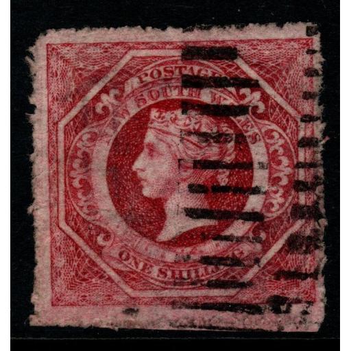 NEW SOUTH WALES SG153 1860 1/= ROSE-CARMINE USED