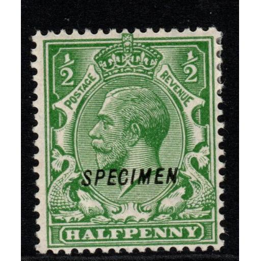 GB SGN33t 1924 ½d GREEN SPECIMEN TYPE 23 MTD MINT