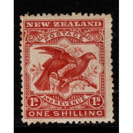 NEW ZEALAND SG257 1898 1/= VERMILION p14 MTD MINT