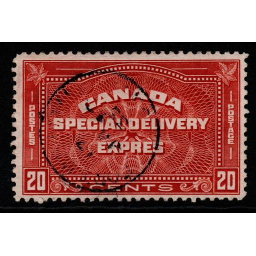 CANADA SGS7 1932 20c BROWN-RED FINE USED