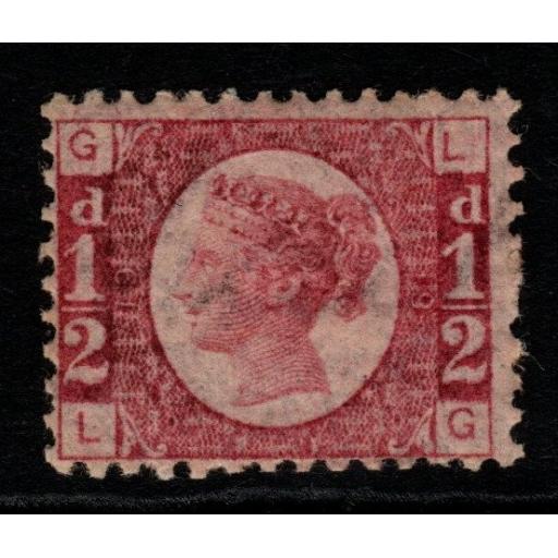 GB SG49 pl.19 1870 ½d RED MTD MINT