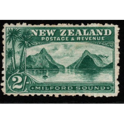 NEW ZEALAND SG316 1903 2/= GREEN p11 MTD MINT