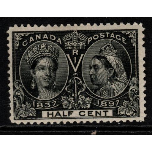 CANADA SG121 1897 ½c BLACK MTD MINT
