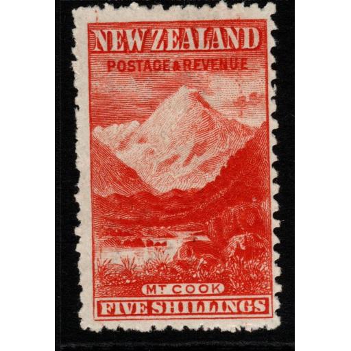 NEW ZEALAND SG317b 1903 5/= VERMILION p11 MTD MINT