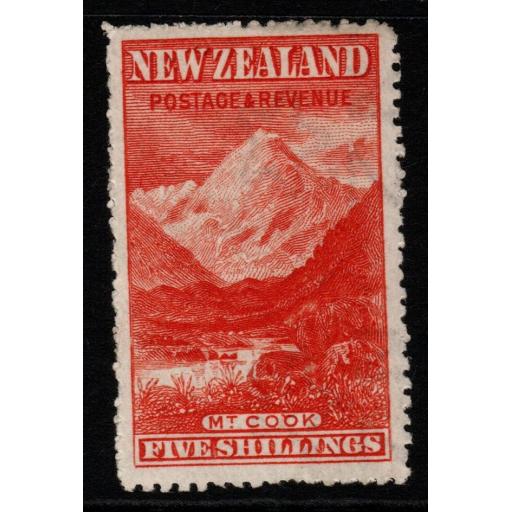 NEW ZEALAND SG329 1906 5/= DEEP RED p14 MTD MINT