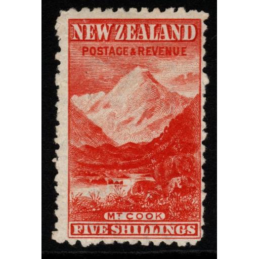 NEW ZEALAND SG317 1903 5/= DEEP RED p11 MTD MINT