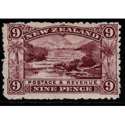 NEW ZEALAND SG314 1903 9d PURPLE p11 MTD MINT